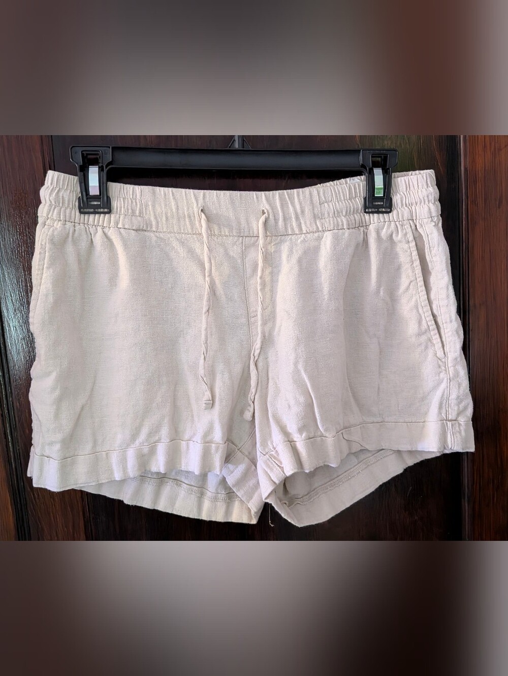 Old Navy Women's Drawstring Linen-Blend Shorts, Size Small